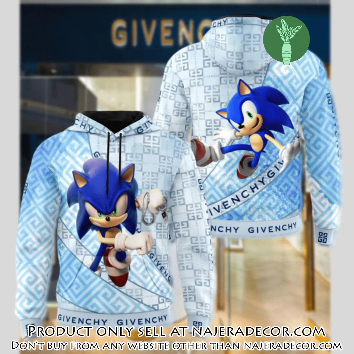 Givenchy sonic unisex hoodie luxury brand gifts  jh1860 njr2601871